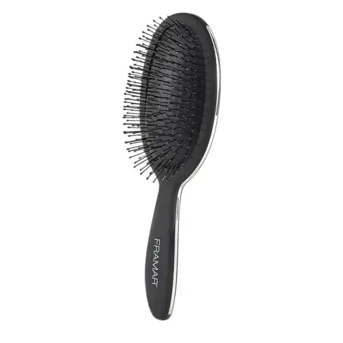 Framar Detangling Brush for Curly Hair – Hair Brushes for Women Detangler, Wet Detangler Hair Brush Wet, Wet Hairbrush For Women, Hairbrushes, Wet Hair Brush Detangler – Reduces Hair Breakage Black - 5