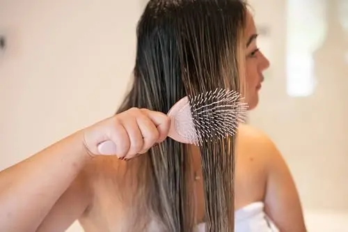 FRAMAR Glitter Hair Brush Detangler, Detangling Hairbrush For Women, Wet Hair Brush For Girls, Hair Detangler Brush, Wet Hairbrush, Hairbrushes, Girls Hairbrush Detangler, Reduces Frizz – Rosé - 5