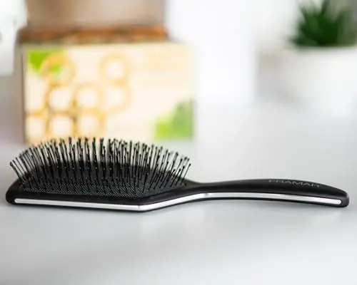 FRAMAR Black Paddle Hair Brush For Women – Wet Paddle Brush Detangler For Thick Hair Brushes For Women, Hairbrush – Reduces Breakage - 6