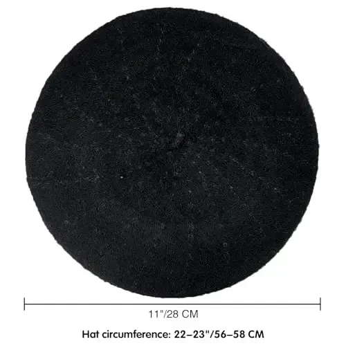 Французская беретка Yanmucy, винтажная беретка, однотонная классическая французская беретка, теплая зимняя шапка для женщин и мужчин. - Yanmucy