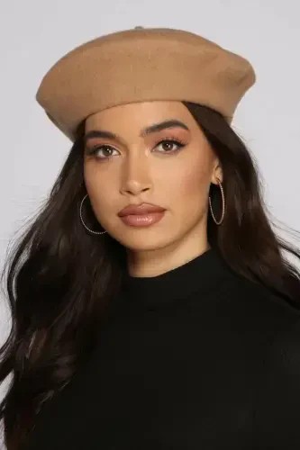 Французский Художник Австралийский Шерстяной Войлок Берет Норка-Норка - GOLDMINE (1)