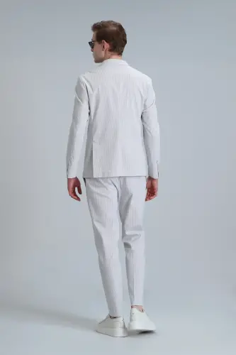 Frank Smart Erkak Chino Shim Slim Fit Bej-Bej - 6