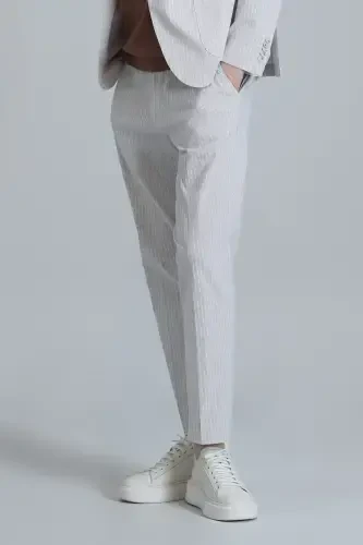 Frank Smart Erkek Chino Pantolon Slim Fit Bej-Bej - 2