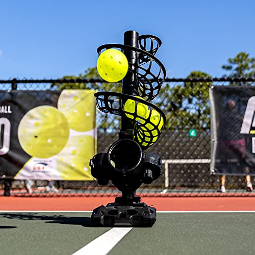 Franklin Sports Automatic Pickleball Launcher Machine - ProShot Pickleball Tosser for Pickleball Practice + Training - Portable Pickleball Thrower + Ball Server - Pickleball Training Equipment + Aid - 7