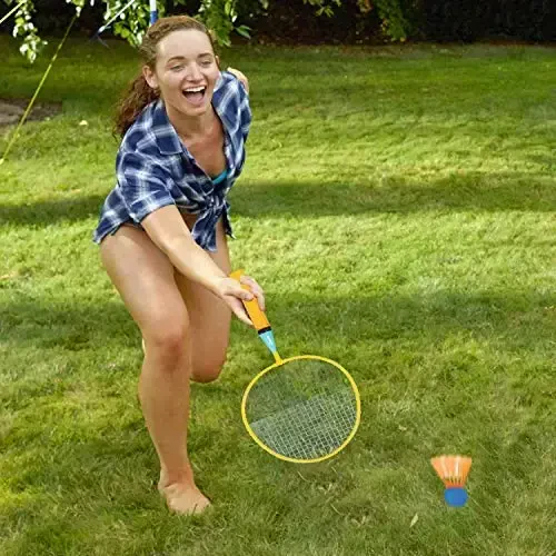 Franklin Sports Badminton Racket Set - SmasModazoneinton, Oversize - 2 Player Backyard Youth Set with Birdies for Kids - 7