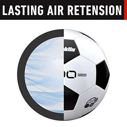 Franklin Sports Soccer Balls - Youth & Adult - Sizes 3, 4 & 5 - Single & Bulk Packs - Black & White - 4
