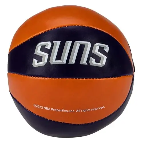 Franklin Sports NBA Toy Basketballs - 2 Pack of Kids Soft Mini Basketballs for Over The Door + Indoor Hoops - NBA Fan Shop - 5