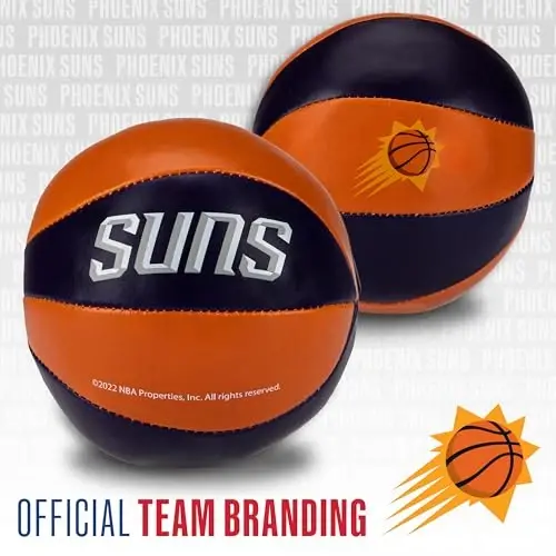 Franklin Sports NBA Toy Basketballs - 2 Pack of Kids Soft Mini Basketballs for Over The Door + Indoor Hoops - NBA Fan Shop - 4