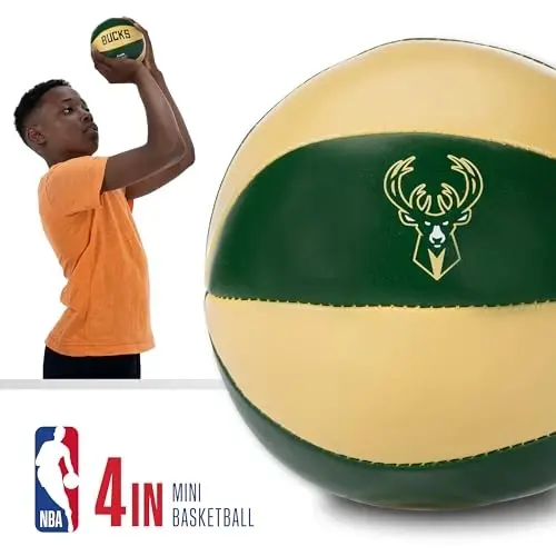 Franklin Sports NBA Toy Basketballs - 2 Pack of Kids Soft Mini Basketballs for Over The Door + Indoor Hoops - NBA Fan Shop - 3