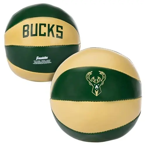 Franklin Sports NBA Toy Basketballs - 2 Pack of Kids Soft Mini Basketballs for Over The Door + Indoor Hoops - NBA Fan Shop - 7