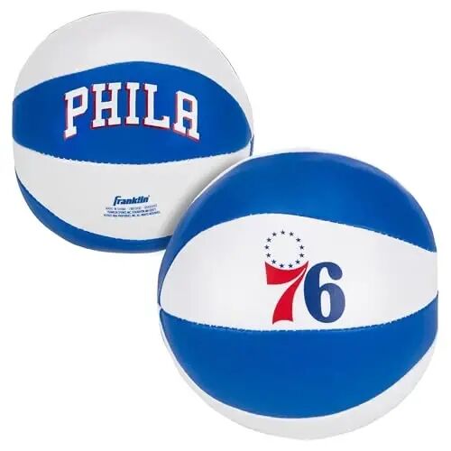 Franklin Sports NBA Toy Basketballs - 2 Pack of Kids Soft Mini Basketballs for Over The Door + Indoor Hoops - NBA Fan Shop - 1