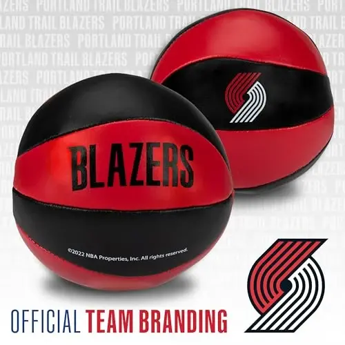Franklin Sports NBA Toy Basketballs - 2 Pack of Kids Soft Mini Basketballs for Over The Door + Indoor Hoops - NBA Fan Shop - 4