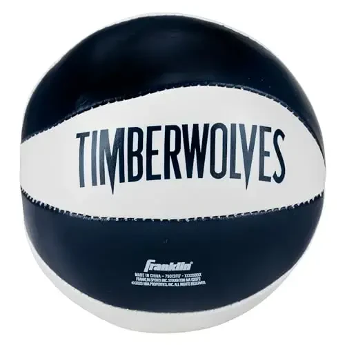 Franklin Sports NBA Toy Basketballs - 2 Pack of Kids Soft Mini Basketballs for Over The Door + Indoor Hoops - NBA Fan Shop - 5