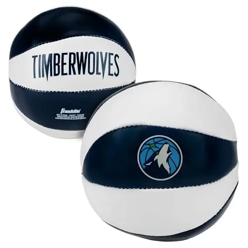 Franklin Sports NBA Toy Basketballs - 2 Pack of Kids Soft Mini Basketballs for Over The Door + Indoor Hoops - NBA Fan Shop - 7