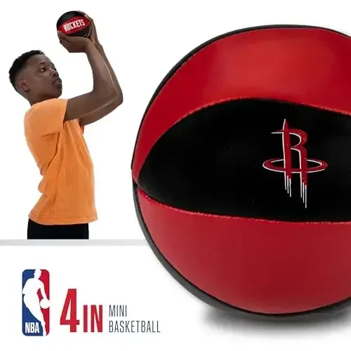 Franklin Sports NBA Toy Basketballs - 2 Pack of Kids Soft Mini Basketballs for Over The Door + Indoor Hoops - NBA Fan Shop - 3