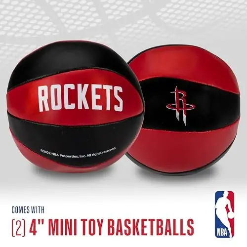 Franklin Sports NBA Toy Basketballs - 2 Pack of Kids Soft Mini Basketballs for Over The Door + Indoor Hoops - NBA Fan Shop - 2