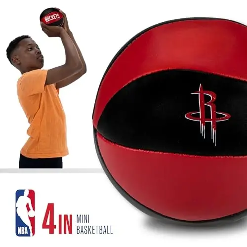 Franklin Sports NBA Toy Basketballs - 2 Pack of Kids Soft Mini Basketballs for Over The Door + Indoor Hoops - NBA Fan Shop - 3