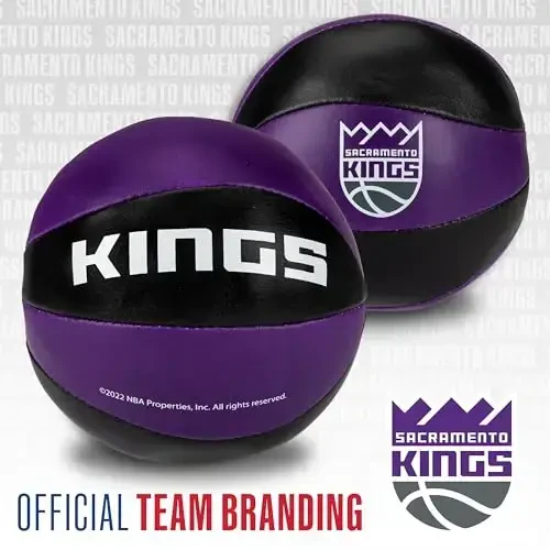 Franklin Sports NBA Toy Basketballs - 2 Pack of Kids Soft Mini Basketballs for Over The Door + Indoor Hoops - NBA Fan Shop - 4