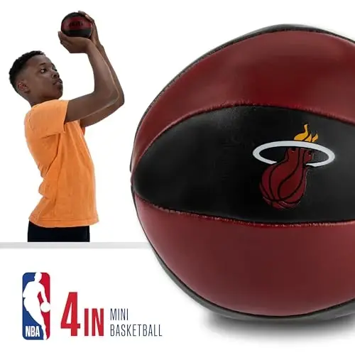 Franklin Sports NBA Toy Basketballs - 2 Pack of Kids Soft Mini Basketballs for Over The Door + Indoor Hoops - NBA Fan Shop - 3
