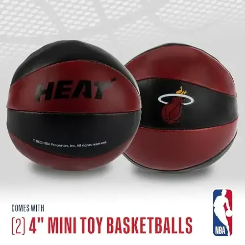Franklin Sports NBA Toy Basketballs - 2 Pack of Kids Soft Mini Basketballs for Over The Door + Indoor Hoops - NBA Fan Shop - 2