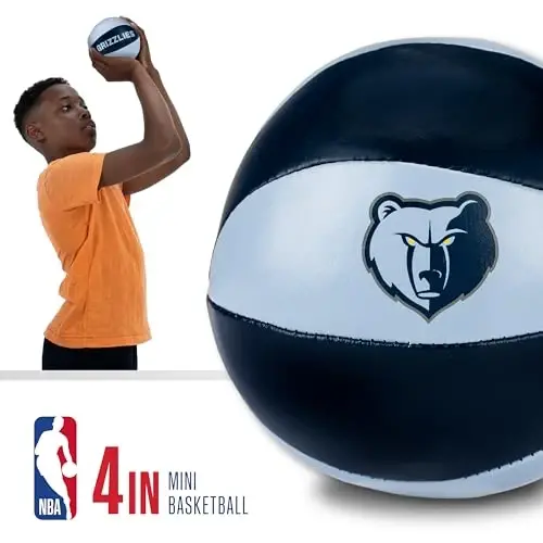 Franklin Sports NBA Toy Basketballs - 2 Pack of Kids Soft Mini Basketballs for Over The Door + Indoor Hoops - NBA Fan Shop - 3