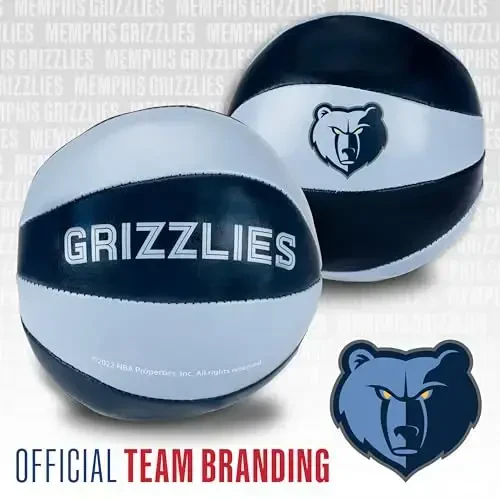 Franklin Sports NBA Toy Basketballs - 2 Pack of Kids Soft Mini Basketballs for Over The Door + Indoor Hoops - NBA Fan Shop - 4