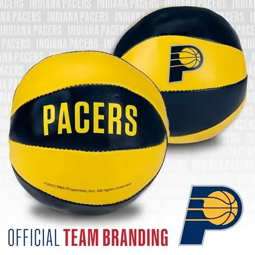 Franklin Sports NBA Toy Basketballs - 2 Pack of Kids Soft Mini Basketballs for Over The Door + Indoor Hoops - NBA Fan Shop - 4