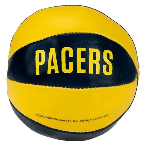 Franklin Sports NBA Toy Basketballs - 2 Pack of Kids Soft Mini Basketballs for Over The Door + Indoor Hoops - NBA Fan Shop - 5