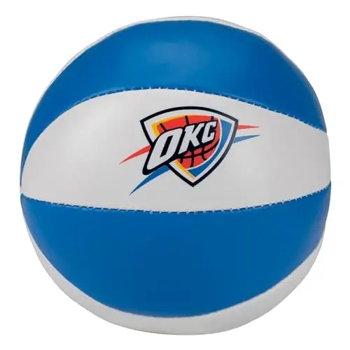 Franklin Sports NBA Toy Basketballs - 2 Pack of Kids Soft Mini Basketballs for Over The Door + Indoor Hoops - NBA Fan Shop - 6