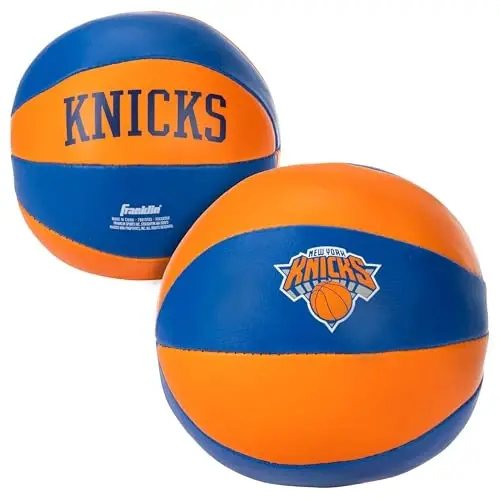 Franklin Sports NBA Toy Basketballs - 2 Pack of Kids Soft Mini Basketballs for Over The Door + Indoor Hoops - NBA Fan Shop - 7