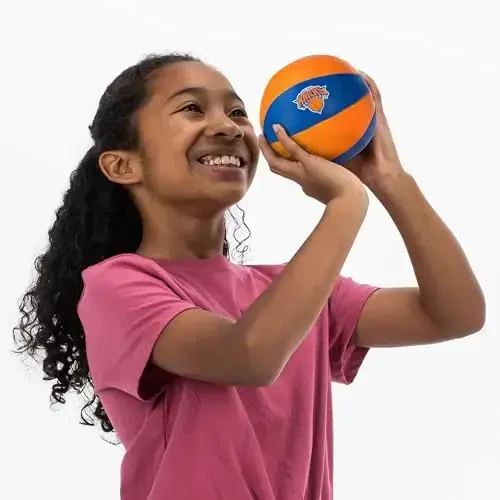 Franklin Sports NBA Toy Basketballs - 2 Pack of Kids Soft Mini Basketballs for Over The Door + Indoor Hoops - NBA Fan Shop - 7