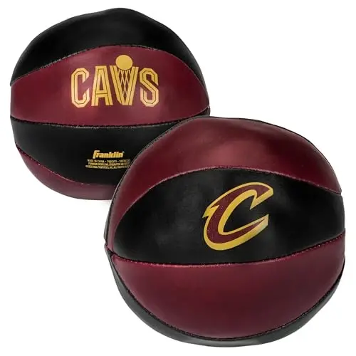 Franklin Sports NBA Toy Basketballs - 2 Pack of Kids Soft Mini Basketballs for Over The Door + Indoor Hoops - NBA Fan Shop - 7