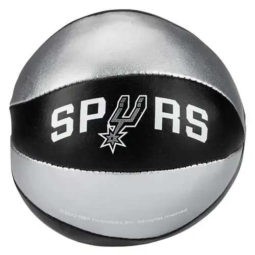 Franklin Sports NBA Toy Basketballs - 2 Pack of Kids Soft Mini Basketballs for Over The Door + Indoor Hoops - NBA Fan Shop - 5