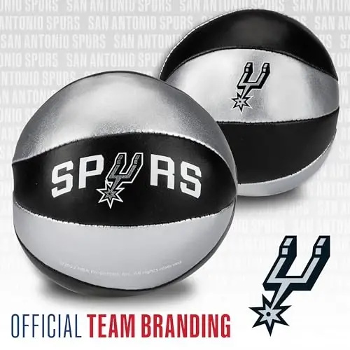 Franklin Sports NBA Toy Basketballs - 2 Pack of Kids Soft Mini Basketballs for Over The Door + Indoor Hoops - NBA Fan Shop - 4