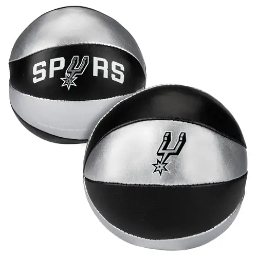Franklin Sports NBA Toy Basketballs - 2 Pack of Kids Soft Mini Basketballs for Over The Door + Indoor Hoops - NBA Fan Shop - 1
