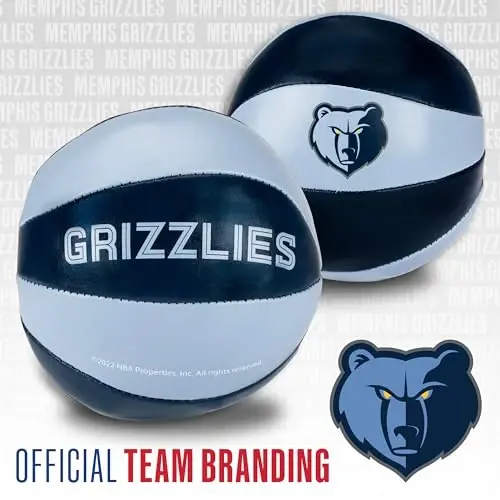 Franklin Sports NBA Toy Basketballs - 2 Pack of Kids Soft Mini Basketballs for Over The Door + Indoor Hoops - NBA Fan Shop - 4