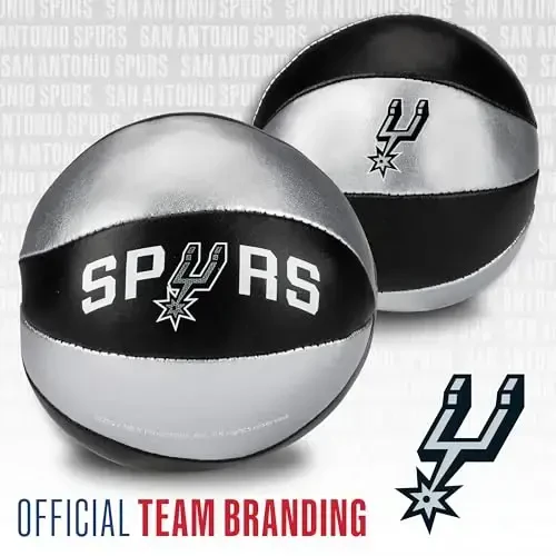 Franklin Sports NBA Toy Basketballs - 2 Pack of Kids Soft Mini Basketballs for Over The Door + Indoor Hoops - NBA Fan Shop - 4