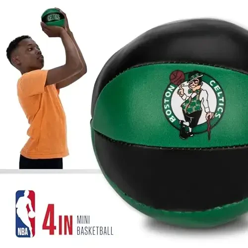 Franklin Sports NBA Toy Basketballs - 2 Pack of Kids Soft Mini Basketballs for Over The Door + Indoor Hoops - NBA Fan Shop - 3