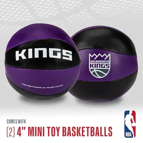 Franklin Sports NBA Toy Basketballs - 2 Pack of Kids Soft Mini Basketballs for Over The Door + Indoor Hoops - NBA Fan Shop - FRANKLIN SPORTS (1)