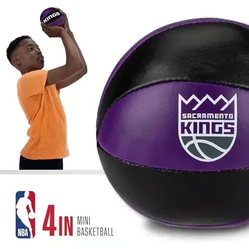Franklin Sports NBA Toy Basketballs - 2 Pack of Kids Soft Mini Basketballs for Over The Door + Indoor Hoops - NBA Fan Shop - 3