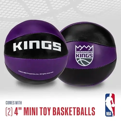 Franklin Sports NBA Toy Basketballs - 2 Pack of Kids Soft Mini Basketballs for Over The Door + Indoor Hoops - NBA Fan Shop - 2