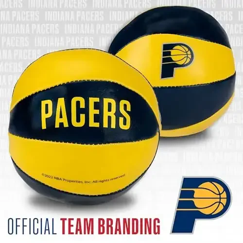 Franklin Sports NBA Toy Basketballs - 2 Pack of Kids Soft Mini Basketballs for Over The Door + Indoor Hoops - NBA Fan Shop - 4