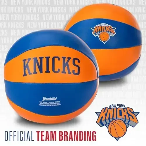 Franklin Sports NBA Toy Basketballs - 2 Pack of Kids Soft Mini Basketballs for Over The Door + Indoor Hoops - NBA Fan Shop - 4