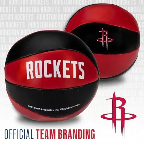 Franklin Sports NBA Toy Basketballs - 2 Pack of Kids Soft Mini Basketballs for Over The Door + Indoor Hoops - NBA Fan Shop - 4