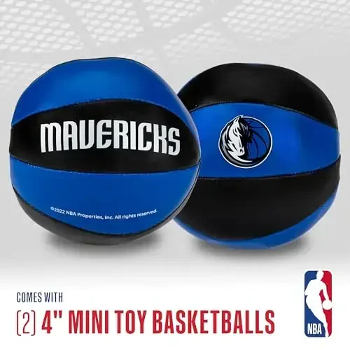 Franklin Sports NBA Toy Basketballs - 2 Pack of Kids Soft Mini Basketballs for Over The Door + Indoor Hoops - NBA Fan Shop - FRANKLIN SPORTS (1)