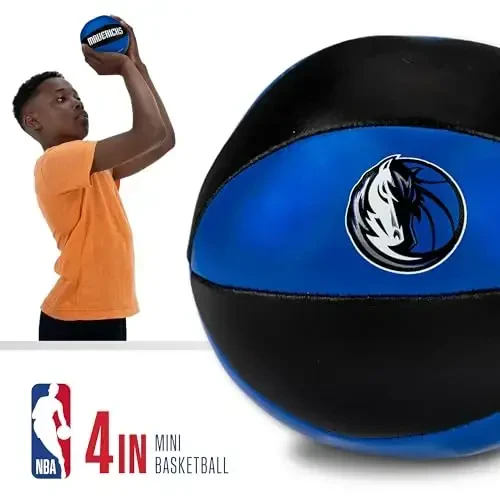 Franklin Sports NBA Toy Basketballs - 2 Pack of Kids Soft Mini Basketballs for Over The Door + Indoor Hoops - NBA Fan Shop - 3
