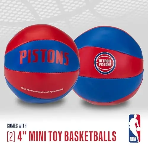 Franklin Sports NBA Toy Basketballs - 2 Pack of Kids Soft Mini Basketballs for Over The Door + Indoor Hoops - NBA Fan Shop - 2