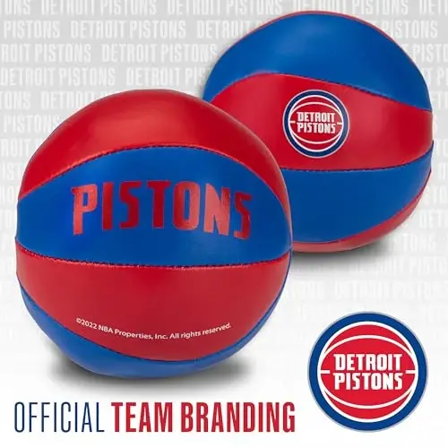 Franklin Sports NBA Toy Basketballs - 2 Pack of Kids Soft Mini Basketballs for Over The Door + Indoor Hoops - NBA Fan Shop - 4