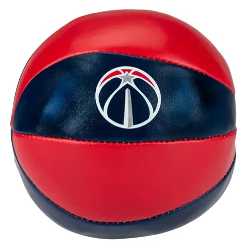 Franklin Sports NBA Toy Basketballs - 2 Pack of Kids Soft Mini Basketballs for Over The Door + Indoor Hoops - NBA Fan Shop - 6