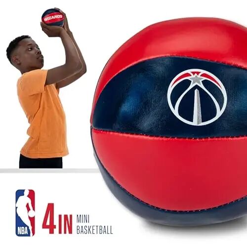 Franklin Sports NBA Toy Basketballs - 2 Pack of Kids Soft Mini Basketballs for Over The Door + Indoor Hoops - NBA Fan Shop - 3